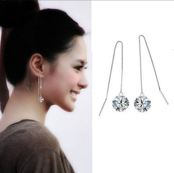 Fashion Jewelry Jewelry - Beautiful SS 925 drop earrings